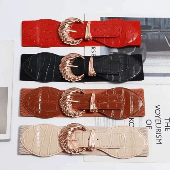 2/$21 Ladies Fashion Leather Belt - Picture 1 of 8